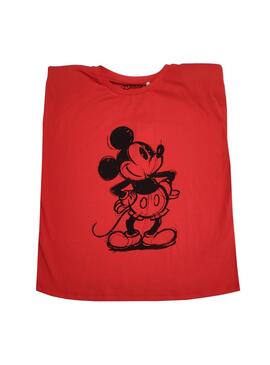 T-Shirt Only La vie de Disney Rouge pour Femme