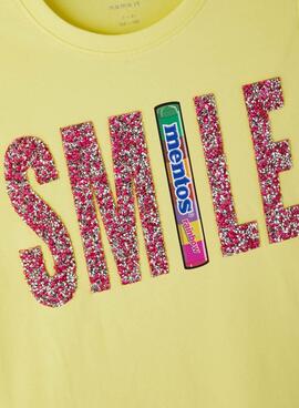 T-Shirt Name It Mentos Denisa Jaune pour Femme