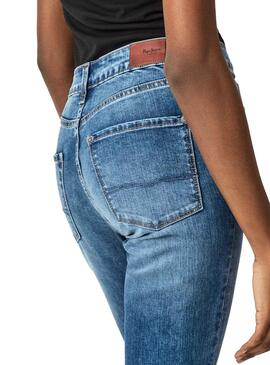 Jeans Pepe Jeans Régent Bleu Femme