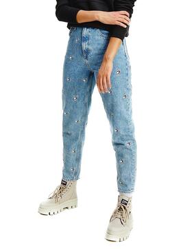 Jeans Tommy Jeans Maman Bleu Femme