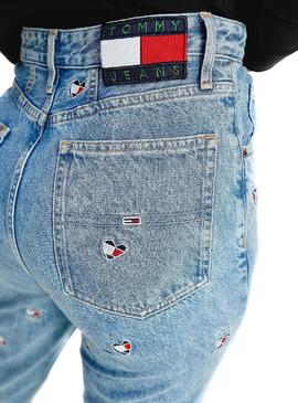 Jeans Tommy Jeans Maman Bleu Femme