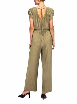 Jumpsuit Only Mary Plisado Vert pour Femme