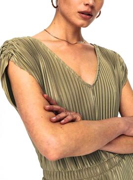 Jumpsuit Only Mary Plisado Vert pour Femme