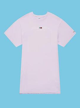 Robe T-Shirt Tommy Jeans Pastel Logo Femme