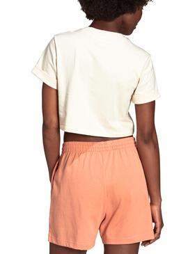 T-Shirt Adidas Essentials Cropped Blanc Femme