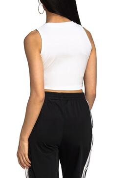 Top Adidas Tank Crop Blanc pour Femme