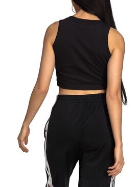 Top Adidas Tank Crop Noir pour Femme