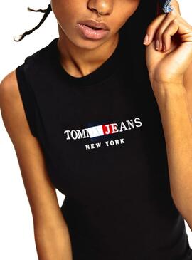 Robe Tommy Jeans Timeless 2 Bodycon Noir Femme