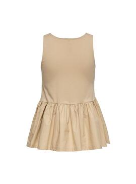 Top Only Emilia Life Beige pour Femme