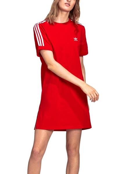 Robe Adidas Roll Up Rouge pour Femme