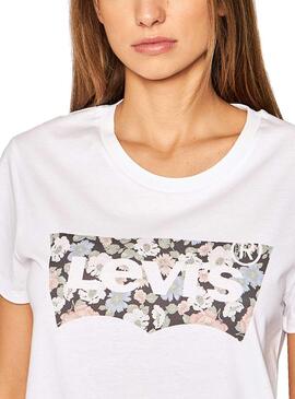T-Shirt Levis Vanessa Floral Blanc pour Femme