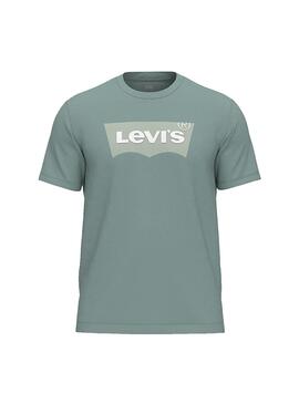 T-Shirt Levis Housemark Vert pour Homme