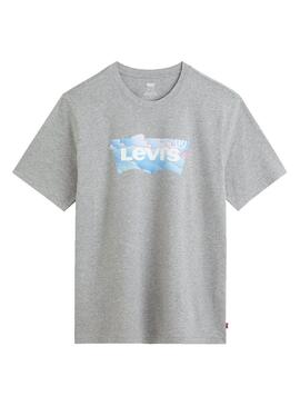 T-Shirt Levis Badwing Cloud Gris pour Homme