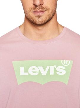 T-Shirt Levis Housemark Graphic Rose pour Homme