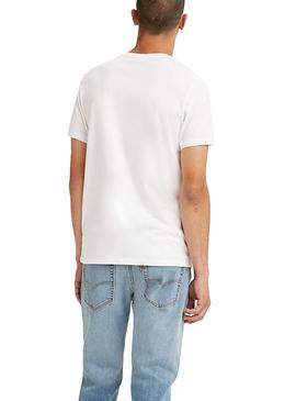 T-Shirt Levis 2 Pack Crewneck Blanc Homme