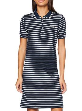 Robe Superdry Polo Robe Bleu Marine pour Femme