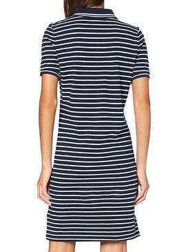 Robe Superdry Polo Robe Bleu Marine pour Femme