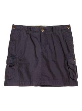 Jupe Superdry Combat Cargo Marino Femme