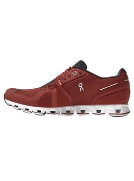 Baskets On Running Cloud Ruby Bordeaux Femme