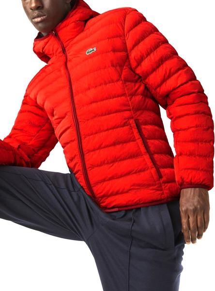 gilet lacoste rouge homme