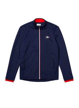 Veste Lacoste French Logo Bleu marine pour Homme