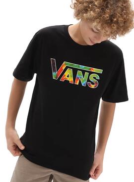 T Shirt Vans Classic Logo Fill Noir pour Gar on