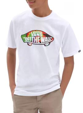 T-Shirt Vans OTW Logo Fill Blanc pour Garçon
