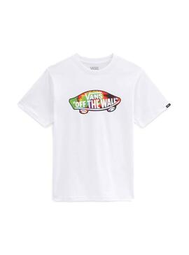 T-Shirt Vans OTW Logo Fill Blanc pour Garçon