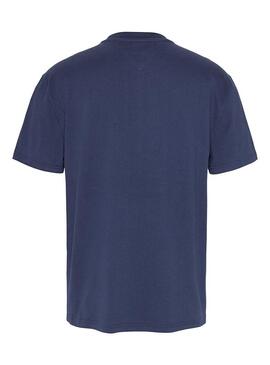 T-Shirt Tommy Jeans Vertical Bleu marine Homme