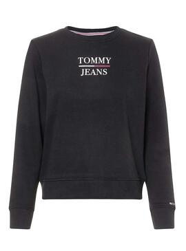 Sweat Tommy Jeans Terry Logo Noire pour Femme