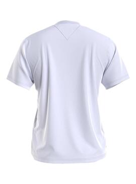 T-Shirt Tommy Jeans Relaxed Homespun Blanc Pour Femme