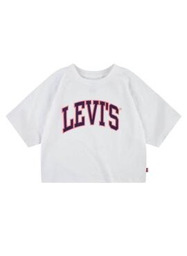 T-Shirt Levis University Blanc pour Fille