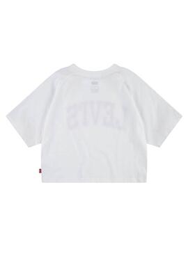 T-Shirt Levis University Blanc pour Fille