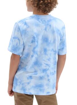 T-Shirt Vans Tie Dye Bleu pour Garçon