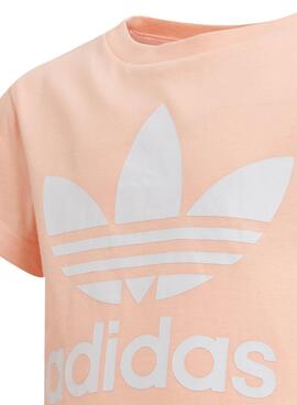 T-Shirt Adidas Trefoil Rosa pour Fille