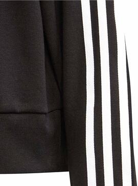 Sweat Adidas Cropped Hoodie Noire pour Fille