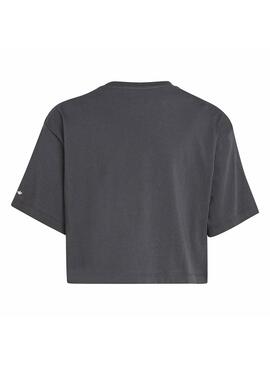 T-Shirt Adidas Cropped Noire pour Fille
