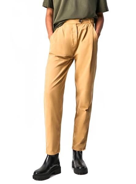 Pantalon Pepe Jeans Paula Marron Femme
