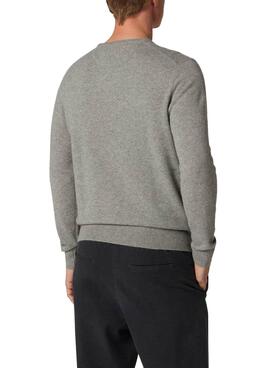 Pull Polo Ralph Lauren Basic Gris pour Homme