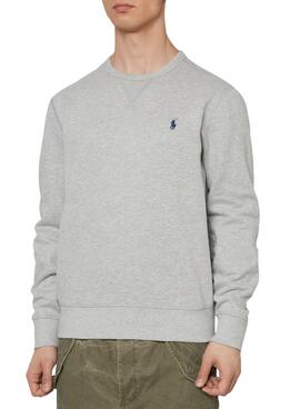 Sweat Polo Ralph Lauren Basic Gris pour Homme