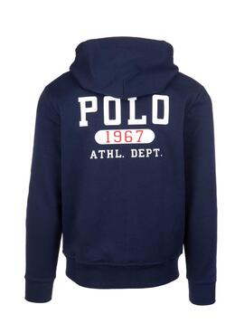 Sweat Polo Ralph Lauren Athl Bleu marine pour Homme