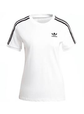 T-Shirt Adidas 3 Bandas Blanc pour Femme