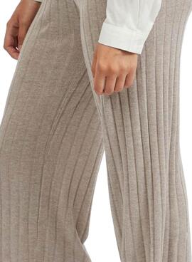 Pantalon Culotte Vila Viribbia Beige pour Femme
