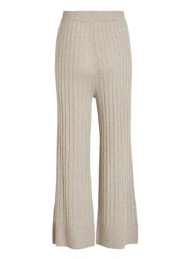 Pantalon Culotte Vila Viribbia Beige pour Femme