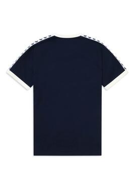 T-Shirt Fred Perry Taped Ringer Bleu marine De Homme