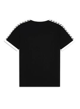 T-Shirt Fred Perry Taped Ringer Noire pour Homme
