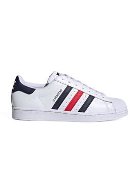 Baskets Adidas Superstar Blanc Bandas Homme