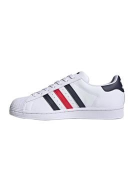 Baskets Adidas Superstar Blanc Bandas Homme
