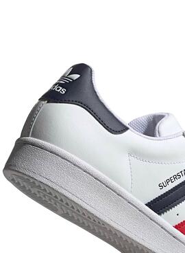 Baskets Adidas Superstar Blanc Bandas Homme