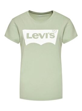 T-Shirt Levis Batwing Vert Femme